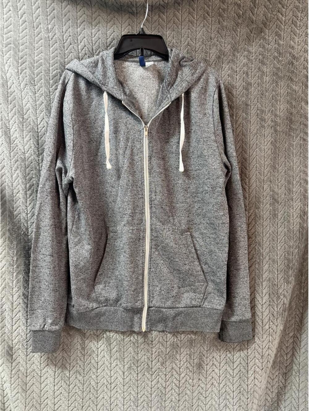 Divided Grey Zip-Up Hoodie Sweatshirt Size XL